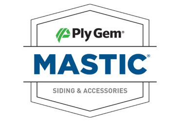 Ply Gem Mastic logo, representing high-quality siding and accessories for roofing and exterior services in Pittsburgh.