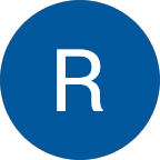 Blue circular logo featuring the letter "R," representing Alan Construction's branding in roofing and exterior services.