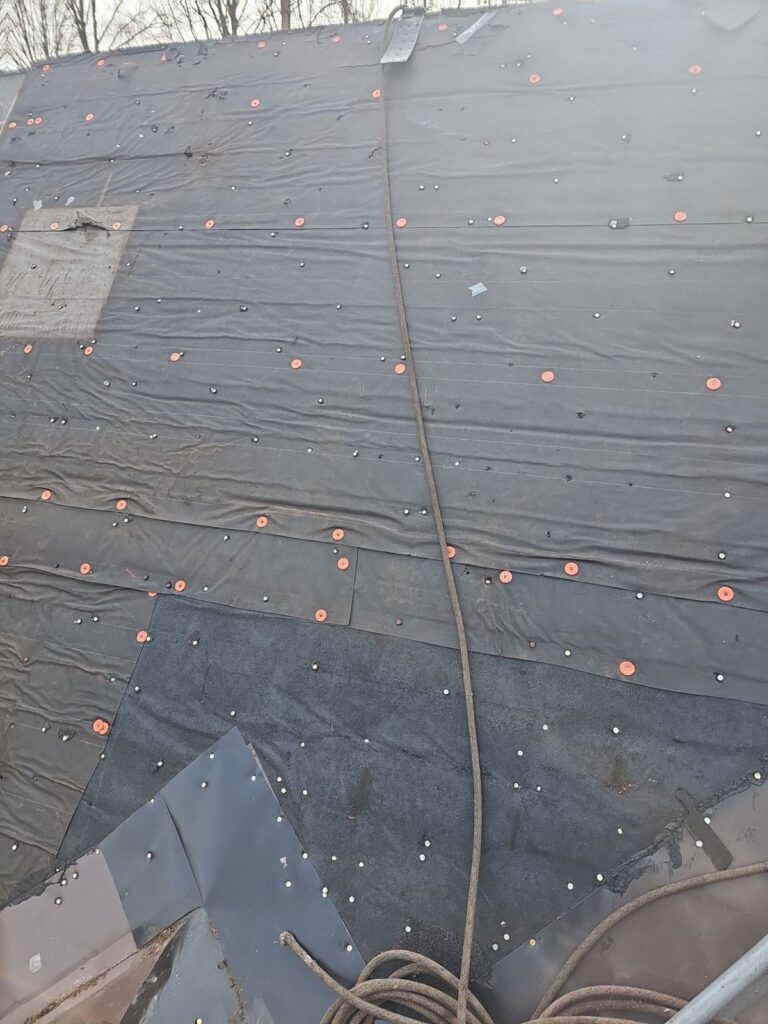 Underlayment installed