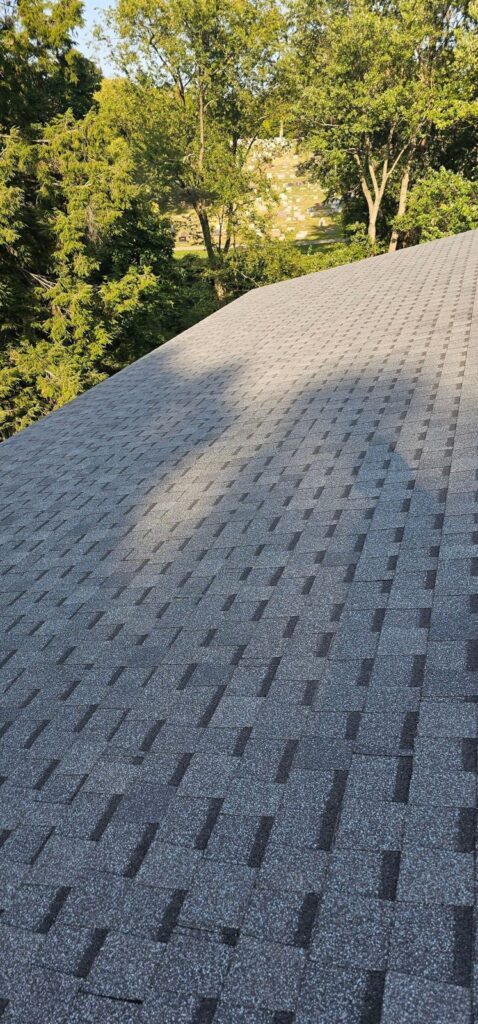 New architectural shingles on a Bethel Park roof