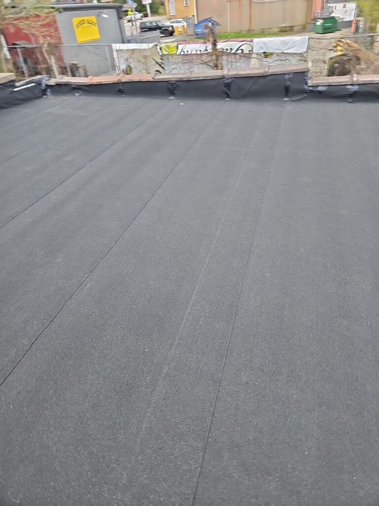 New two ply flat roof on a Carrick garage