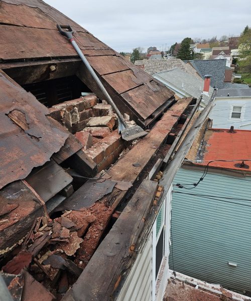 Rotted wood at the eave found during a Carrick tear off